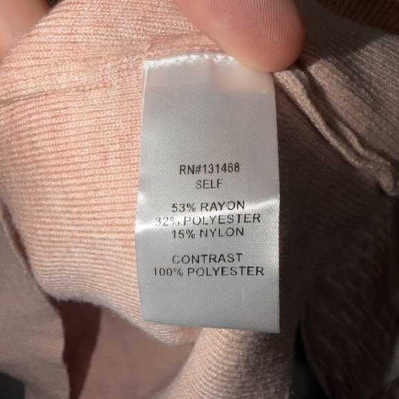 Fate Lace Sleeve Sweater Size S Blush Knit Romantic Top - Picture 6 of 7